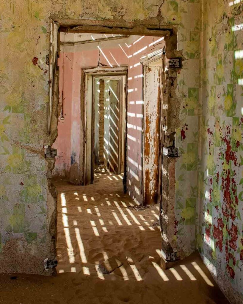 sand floors and shadows Kolmanskop