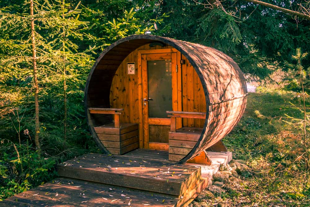 sauna in the forest