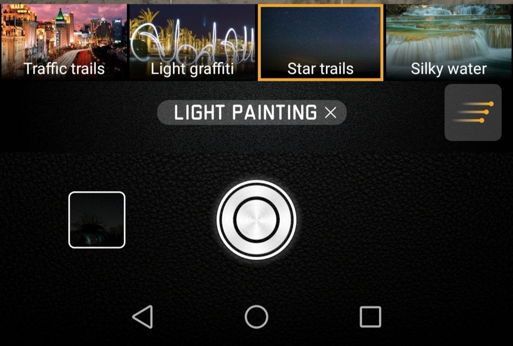 Huawei app for light painting