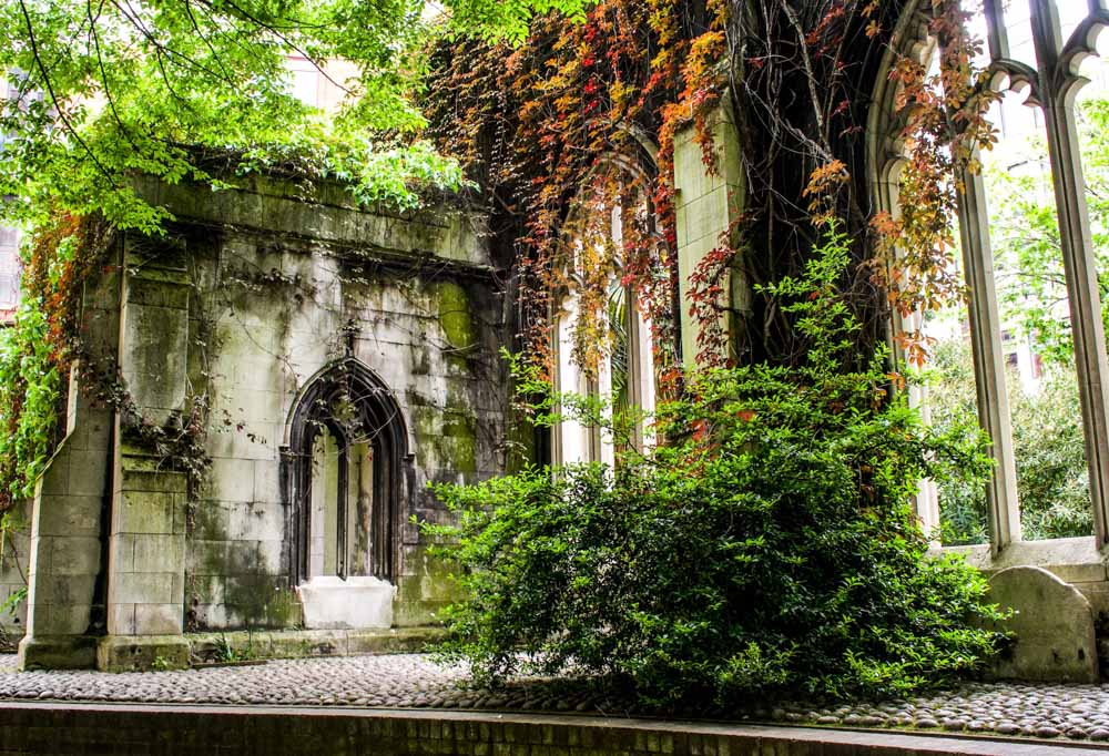 St Dunstan in the East – the fairy tale garden