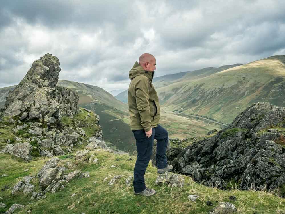 standing on the summit of helm crag