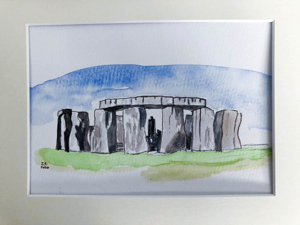 Painting of Stonehenge by Irene Taylor