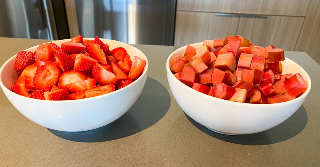 Strawberries and Rhubarb