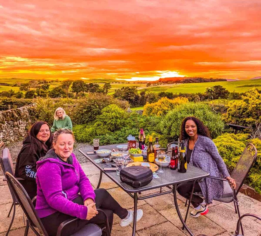 sunset group on baldhiker reatreat