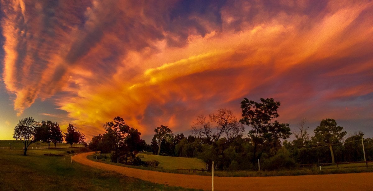 Australian Summer Sunsets on Tugalong Road 1