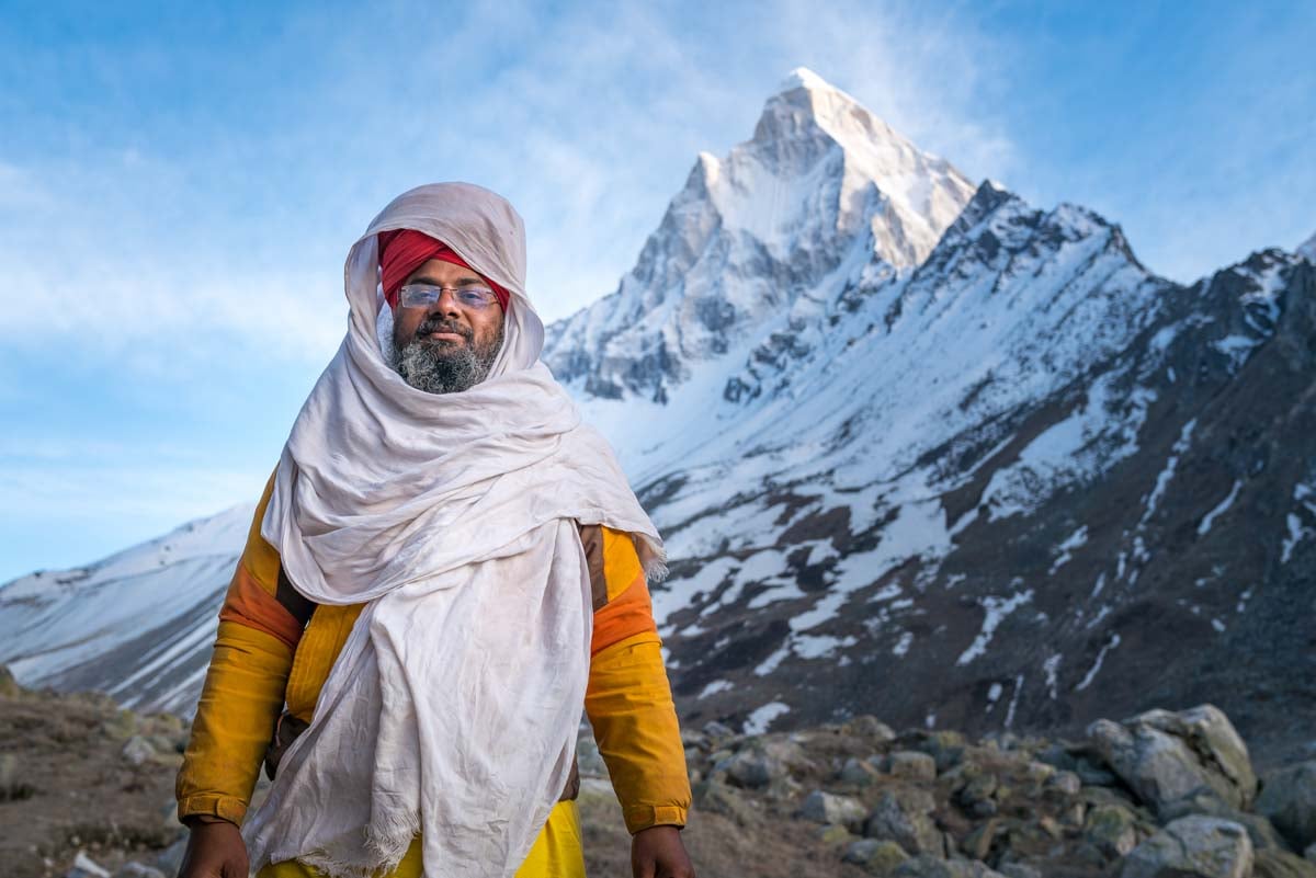 Tapovan Trek - the famous Sadhu Moni Baba and Mount Shivling