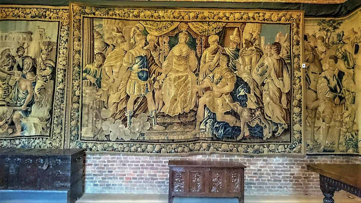 tapestry in Tattershall Castle