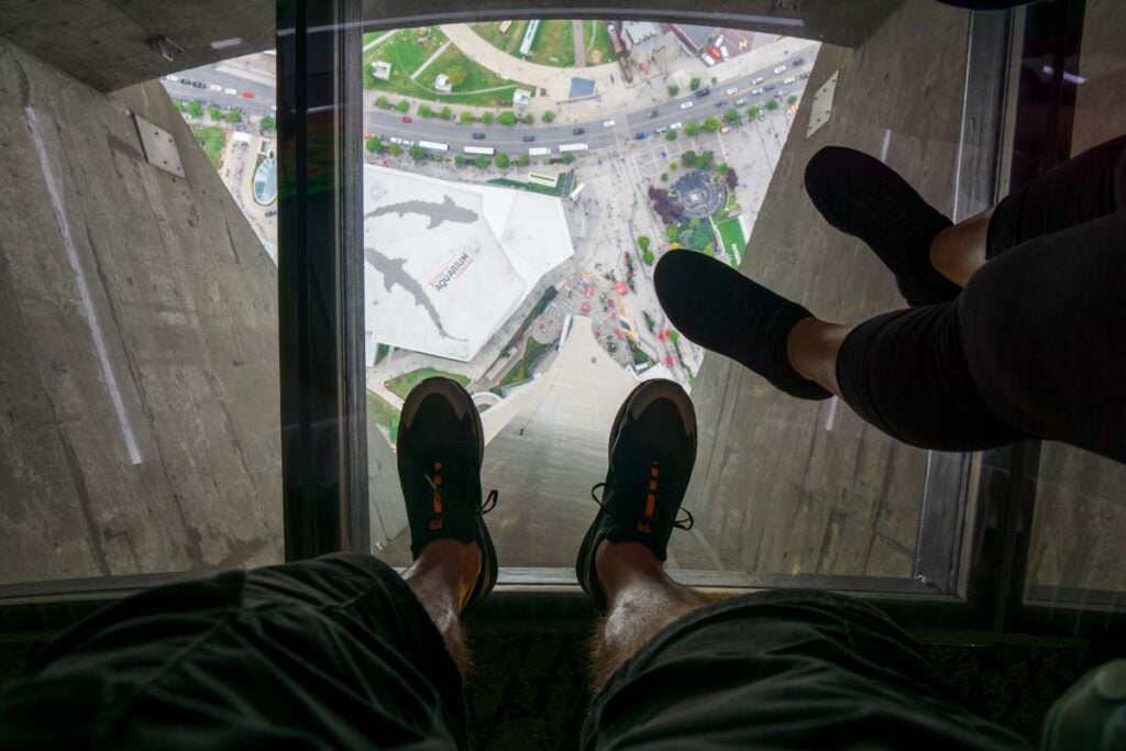 Toronto CN Tower glass floor