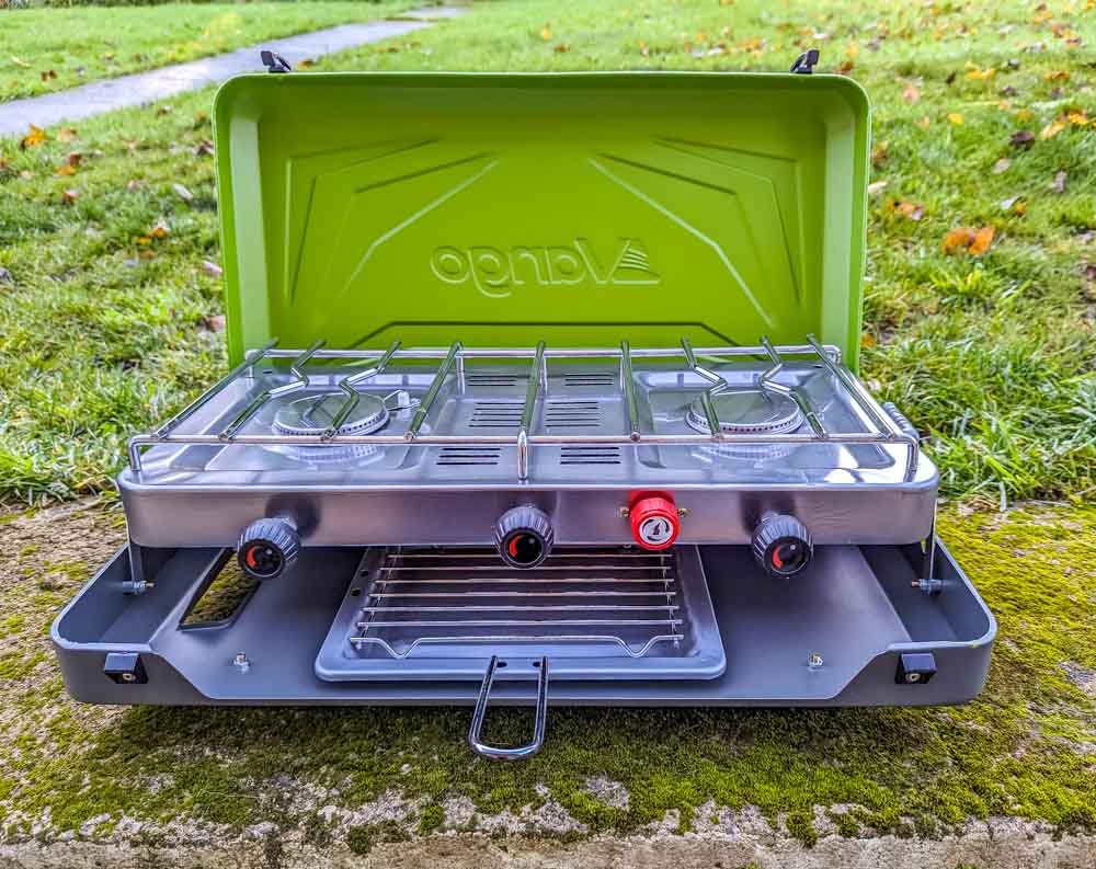 Vango Combi IR Grill Cooker open