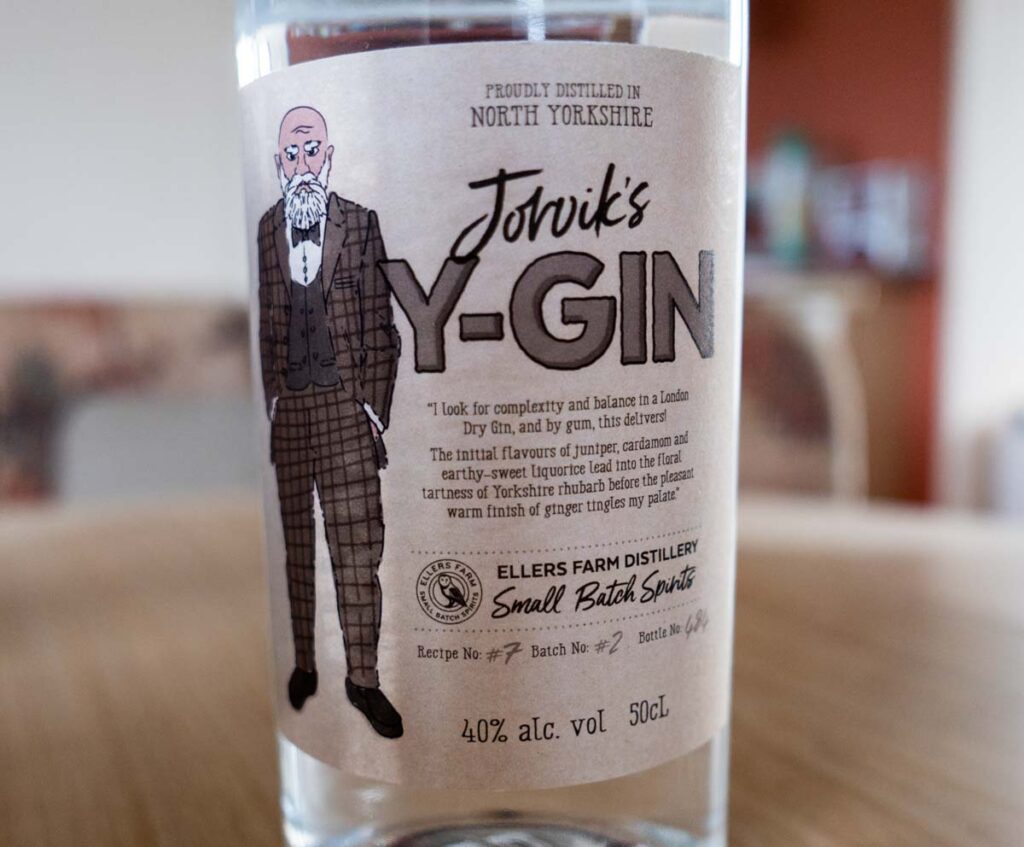 yorkvik y-gin label